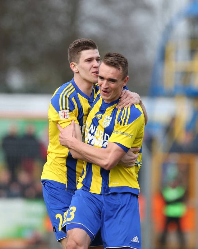 Football. I Liga. MKS Kluczbork - Arka Gdynia. 26.03.2016