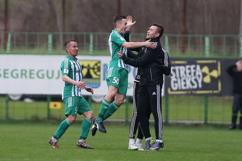Football. I Liga. GKS Katowice - Olimpia Grudziadz. 16.04.2016