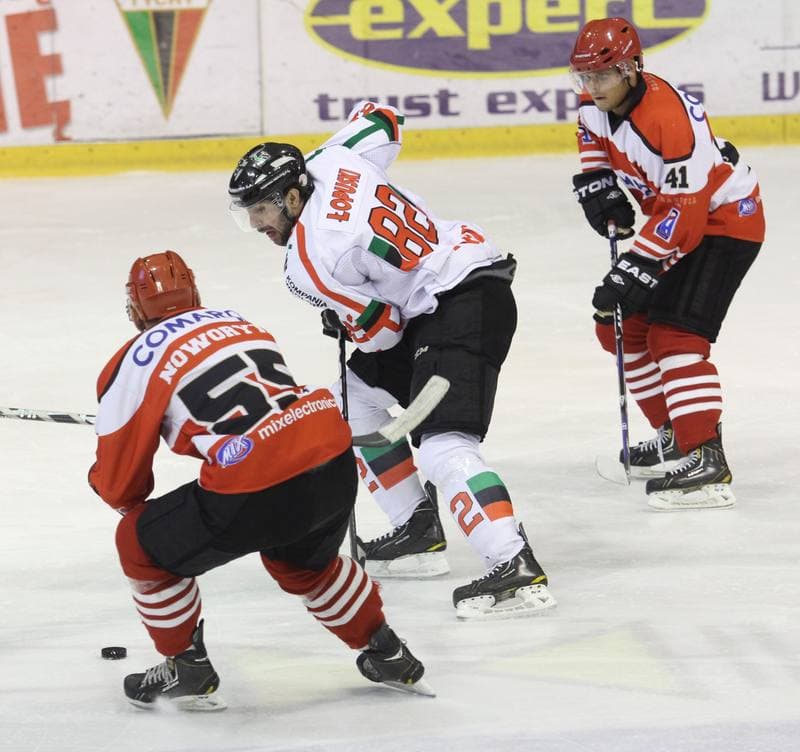 Ice Hockey. Polska Liga Hokejowa. GKS Tychy - Comarch Cracovia Krakow. 15.02.2013