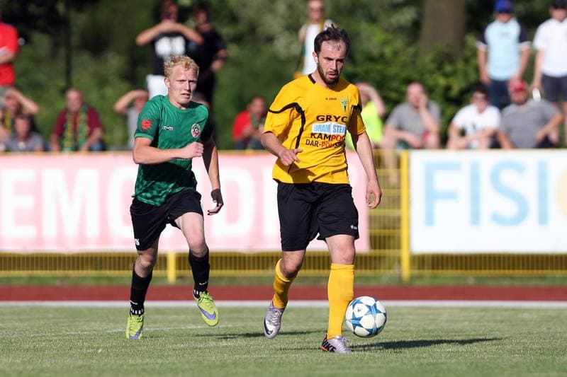 Football. Playoff for III Liga. Gwarek Tarnowskie Gory - Unia Turza Slaska. 18.06.2016