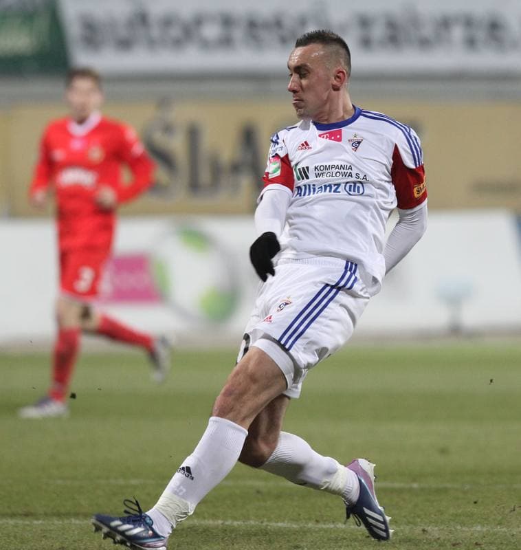 Football. T-Mobile Ekstraklasa. Gornik Zabrze - Widzew Lodz. 28.03.2013