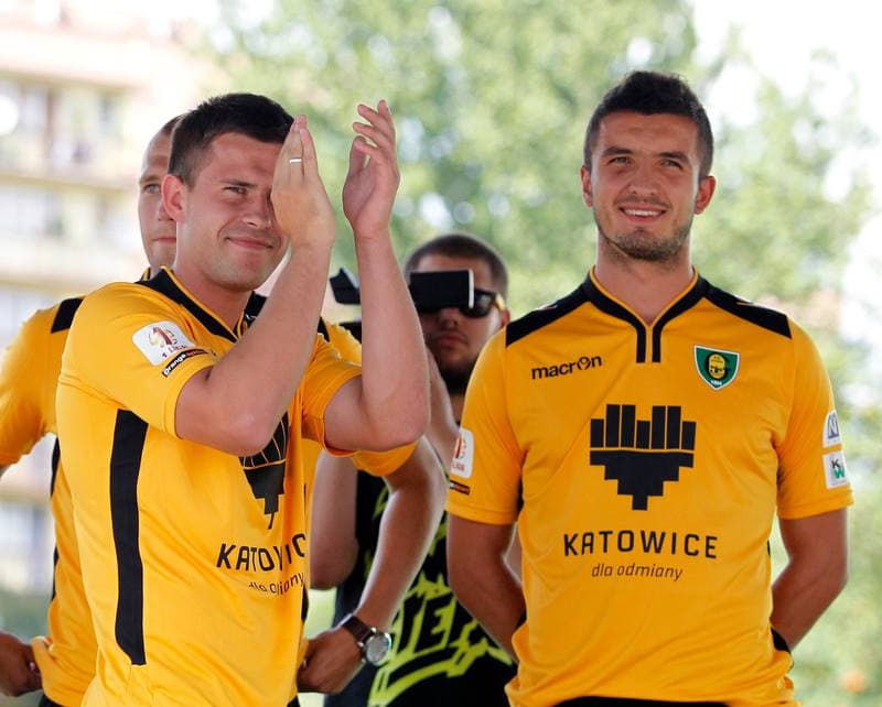 Football. GKS Katowice. Press Conference. 26.07.2014