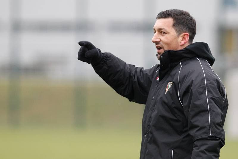 Football. Zaglebie Sosnowiec. Training. 08.01.2018