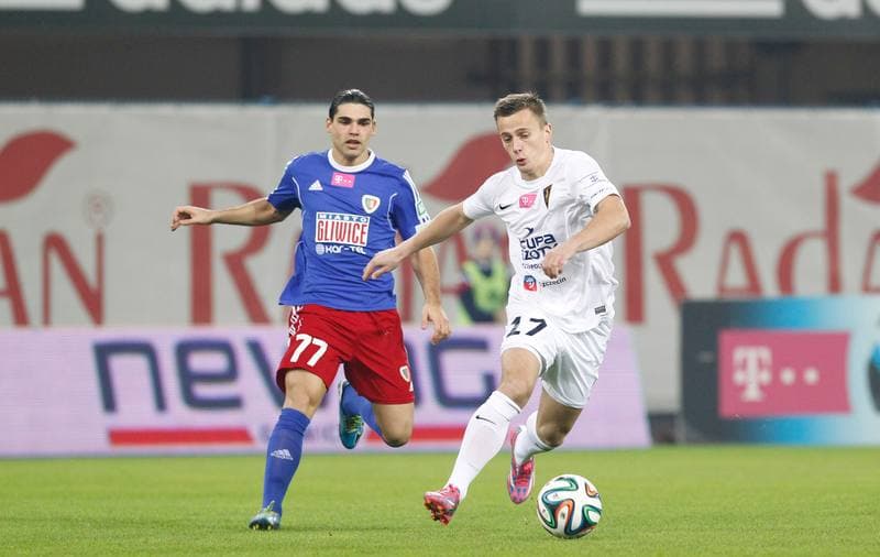 Football. T-Mobile Ekstraklasa. Piast Gliwice - Pogon Szczecin. 15.12.2014