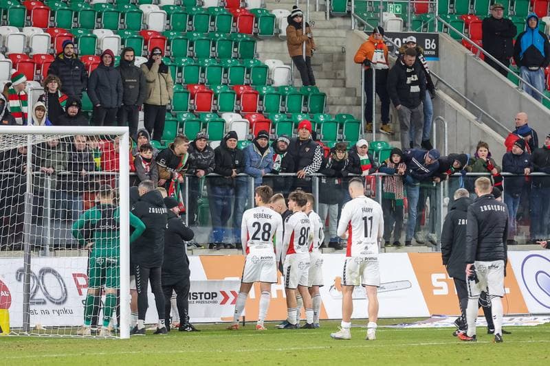Football. Fortuna I Liga. Zaglebie Sosnowiec - Chrobry Glogow. 19.12.2023