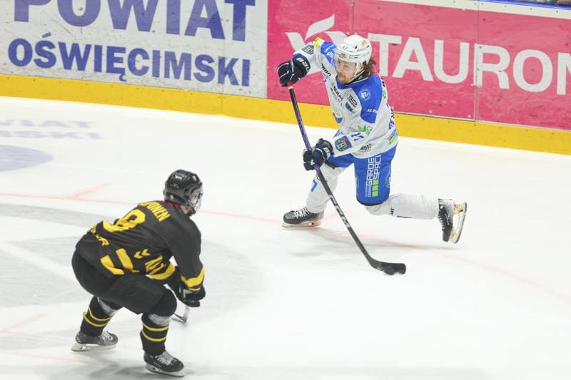 Ice Hockey. Tauron Hokej Liga. Re-Plast Unia Oswiecim - GKS Katowice. 07.04.2024