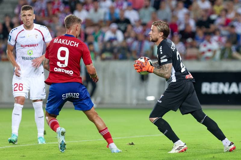 Football. PKO BP Ekstraklasa. Gornik Zabrze - Rakow Czestochowa. 18.08.2024