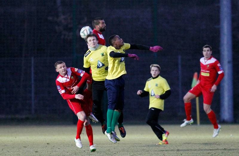 Football. Sparing. Zaglebie Sosnowiec - Gornik Piaski. 24.02.2016