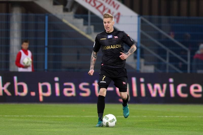 Football. Lotto Ekstraklasa. Piast Gliwice - Cracovia Krakow. 18.11.2016