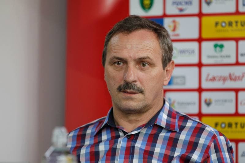Football. GKS Katowice. Press Conference. 20.10.2017
