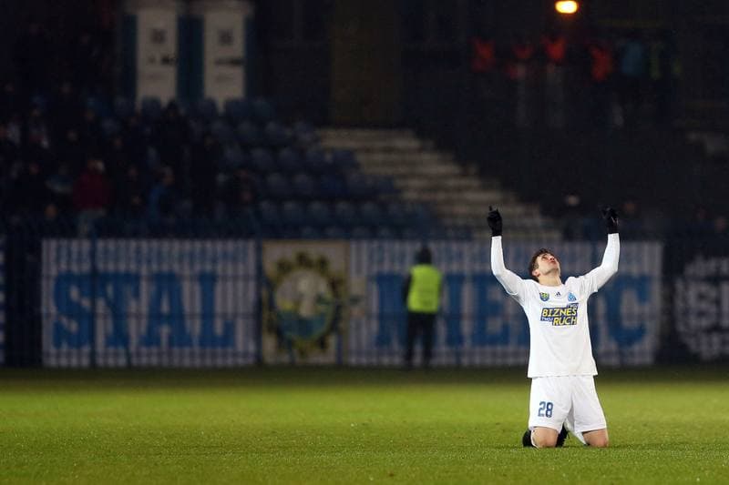 Football. Nice I liga. Ruch Chorzow - Stal Mielec. 17.11.2017