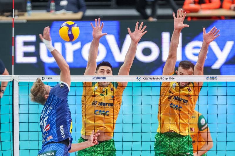 Volleyball. CEV Cup. Aluron CMC Warta Zawiercie - TSV Raiffeisen Hartberg. 25.10.2023