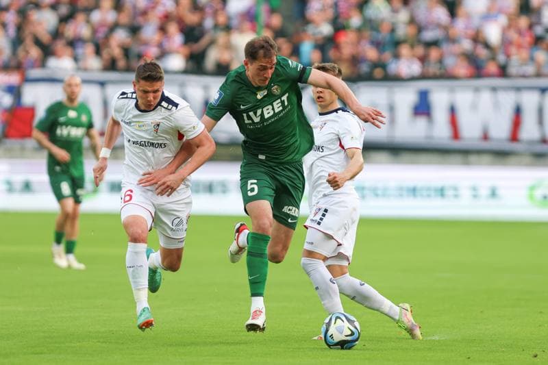 Football. PKO BP Ekstraklasa. Gornik Zabrze - Slask Wroclaw. 14.04.2024