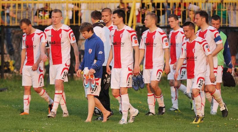 Football. Bytom I liga. Ruch Radzionkow - LKS Lodz. 29.04.2011
