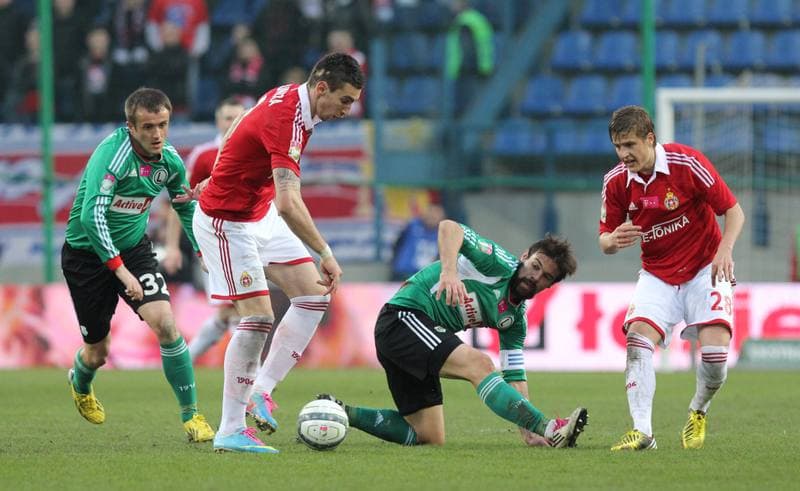 Football. T-mobile Ekstraklasa. Wisla Krakow - Legia Warsaw. 13.04.2013