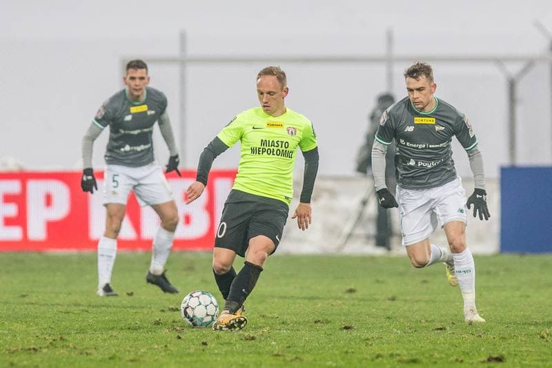 Football. Fortuna Puchar Polski. Puszcza Niepolomice - Lechia Gdansk. 09.02.2021