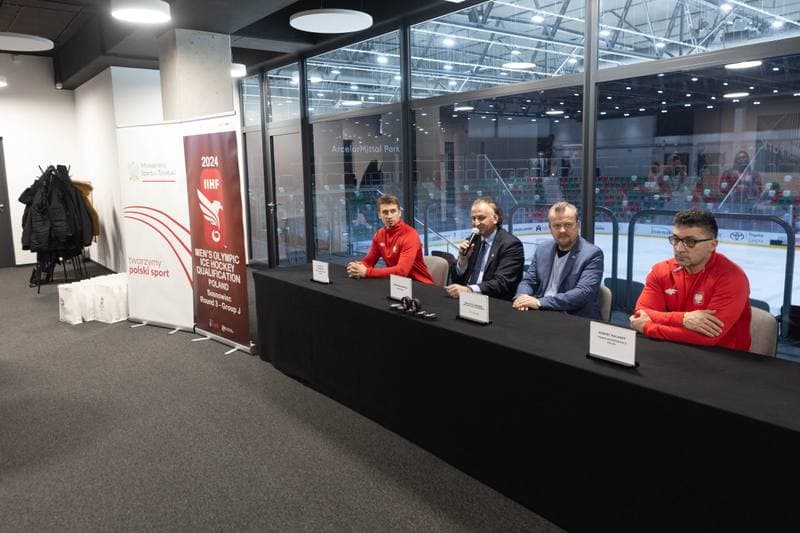 Ice Hockey. Poland national team. Press Conference. 06.02.2024