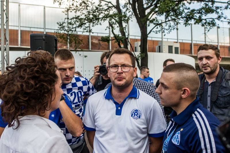 Football. Ruch Chorzow. Protest. 05.09.2019