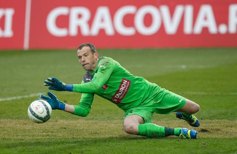 Football. T-Mobile Ekstraklasa. Cracovia Krakow - Slask Wroclaw. 02.03.2014