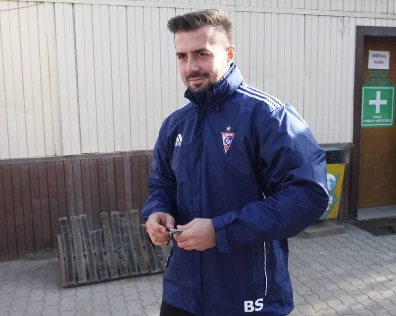 Football. Gornik Zabrze. Training. 01.11.2013