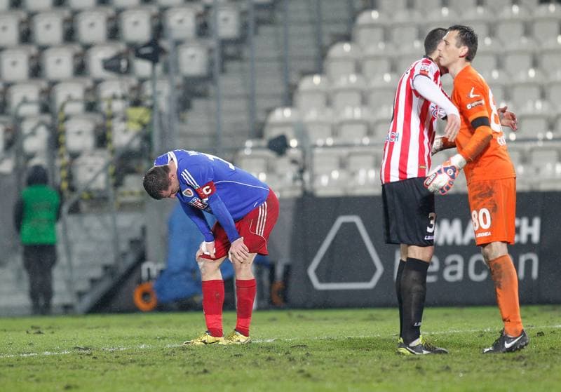 Football. T-Mobile Ekstraklasa. Cracovia Krakow - Piast Gliwice. 13.03.2015