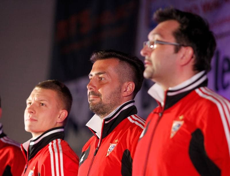 Football. Gornik Zabrze. Team Presentation. 08.02.2014