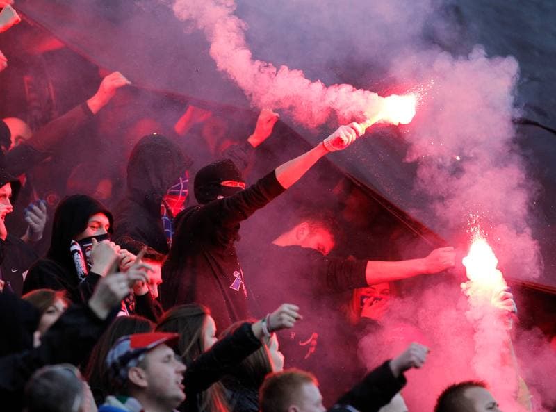 Football. PKO BP Ekstraklasa. Wisla Krakow - Cracovia Krakow. 29.11.2015