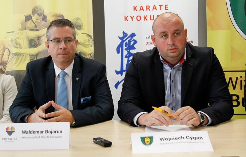 Football. GKS Katowice. Press Conference. 01.10.2015