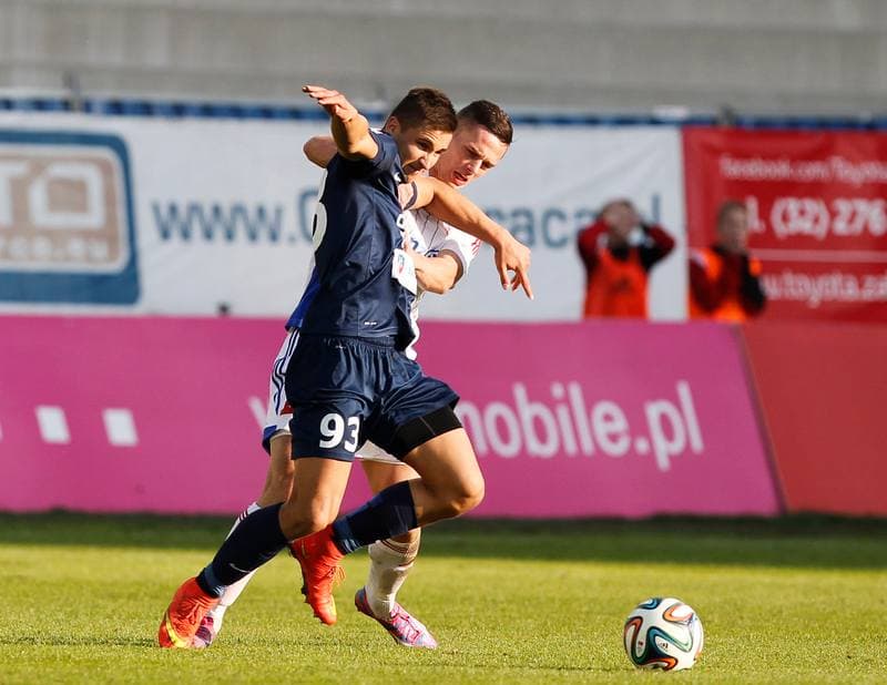 Football. T-Mobile Ekstraklasa. Gornik Zabrze - Pogon Szczecin. 02.11.2014