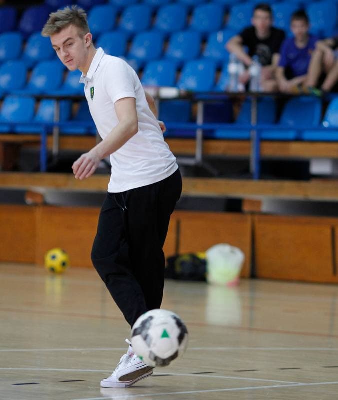 Football. GKS Katowice. Training. 05.02.2015
