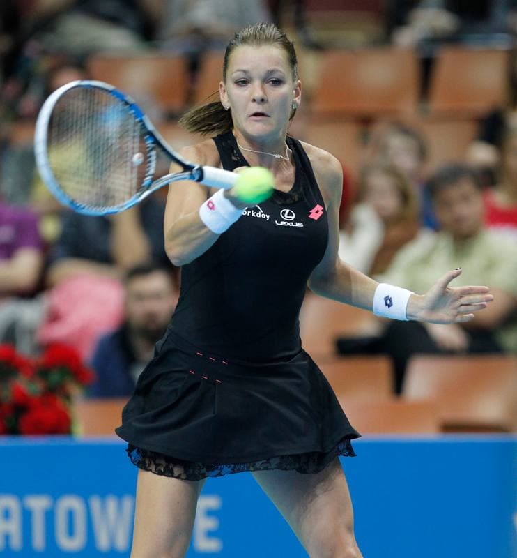 Tennis. Katowice Open. Agnieszka Radwanska - Yanina Wickmayer. 07.04.2015