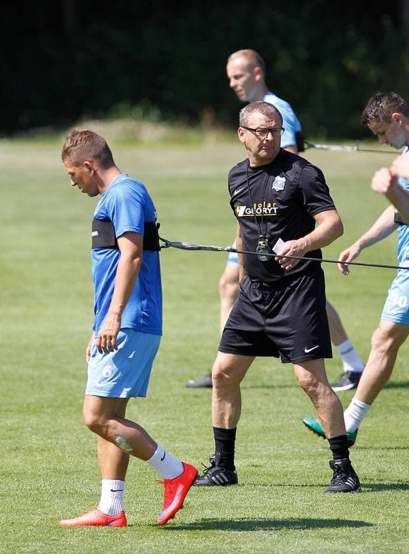 Football. Termalica Bruk-Bet Nieciecza. Training. 03.07.2015