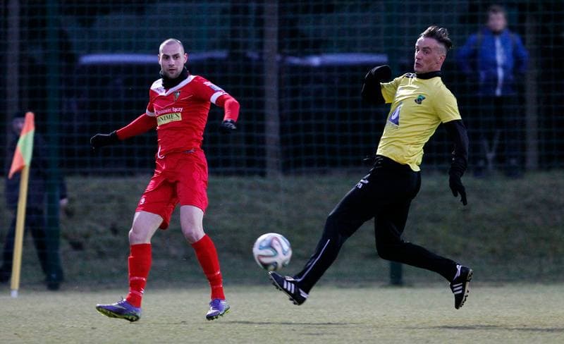 Football. Sparing. Zaglebie Sosnowiec - Gornik Piaski. 24.02.2016