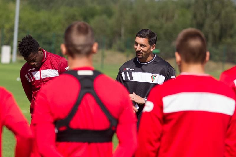 Football. Zaglebie Sosnowiec. Training. 21.08.2017