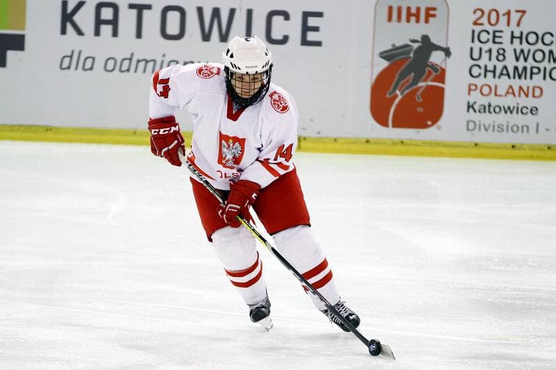Ice Hockey. U18 Women's World Championship. Poland - Italy. 12.01.2017