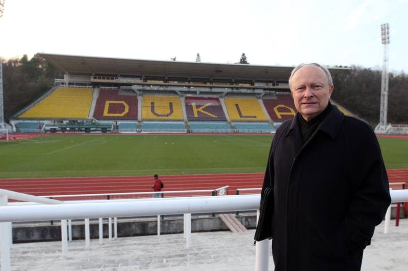 Football. Dukla Prague. Press Conference. 19.11.2018