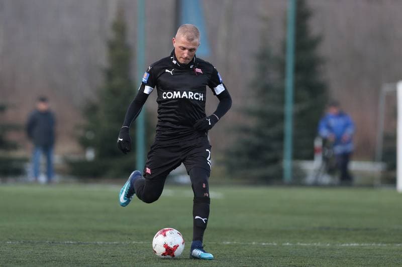 Football. Sparing. Zaglebie Sosnowiec - Cracovia Krakow. 17.01.2018