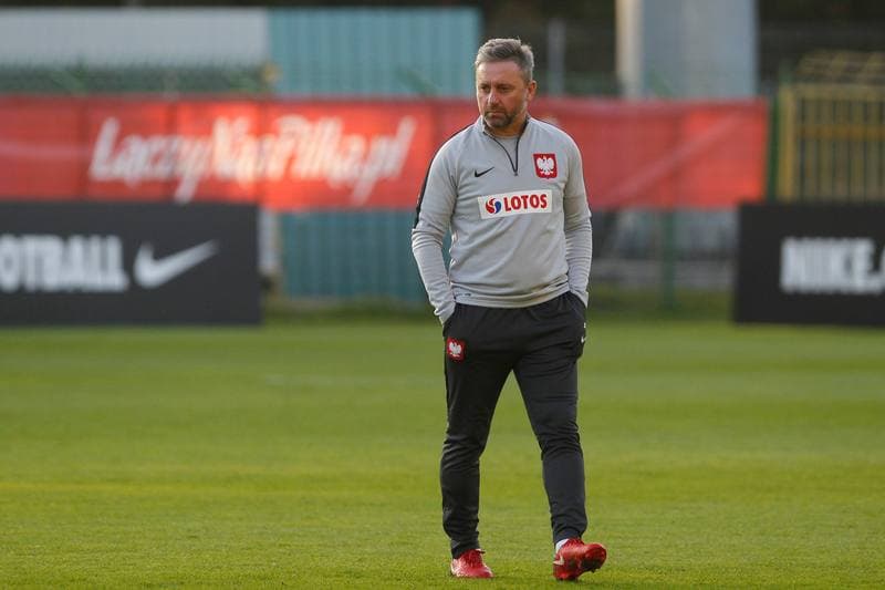 Football. Poland national team. Training. 09.10.2018