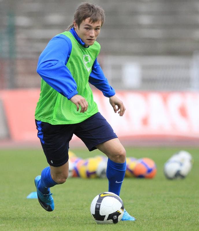 Football. Gornik Zabrze. Training. 11.01.2011