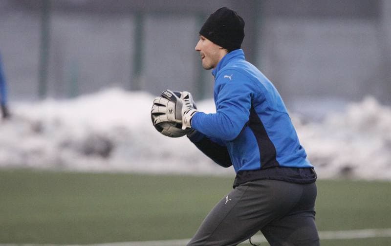 Football. Sparing. Gornik Zabrze - Hutnik Krakow. 28.01.2011