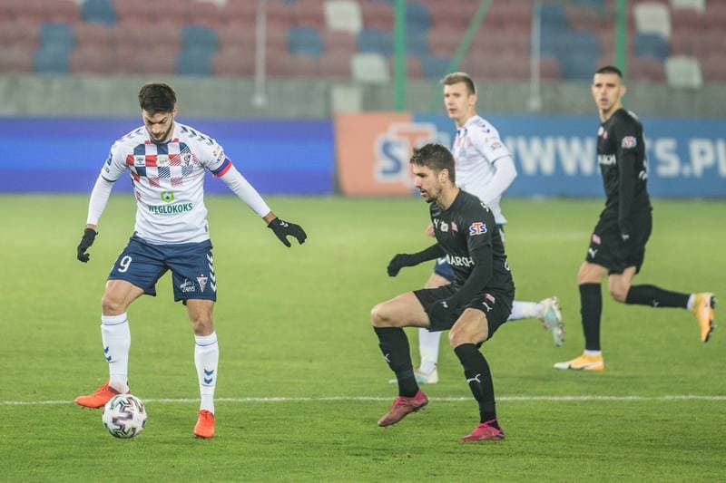 Football. PKO BP Ekstraklasa. Gornik Zabrze - Cracovia Krakow. 12.12.2020