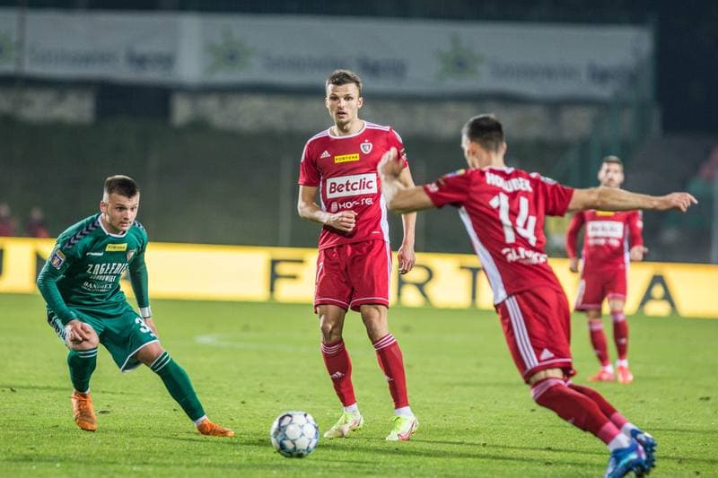 Football. Fortuna Puchar Polski. Zaglebie Sosnowiec - Piast Gliwice. 27.10.2021