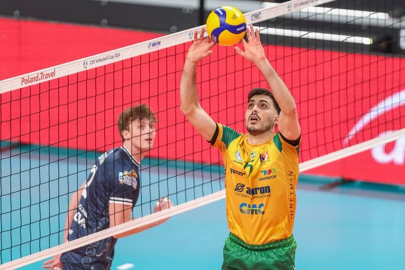 Volleyball. CEV Volleyball Cup. Aluron CMC Warta Zawiercie - SCM Craiova. 13.12.2023