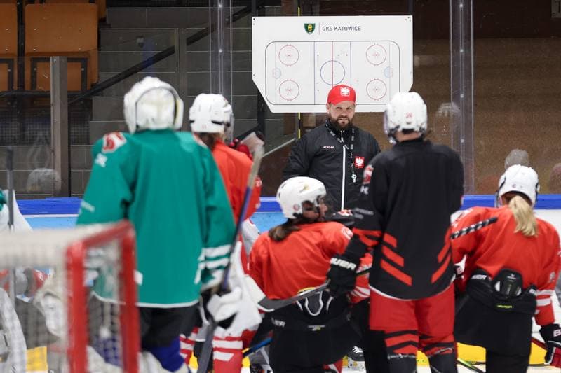 Ice Hockey. Poland national team. Training. 05.02.2024