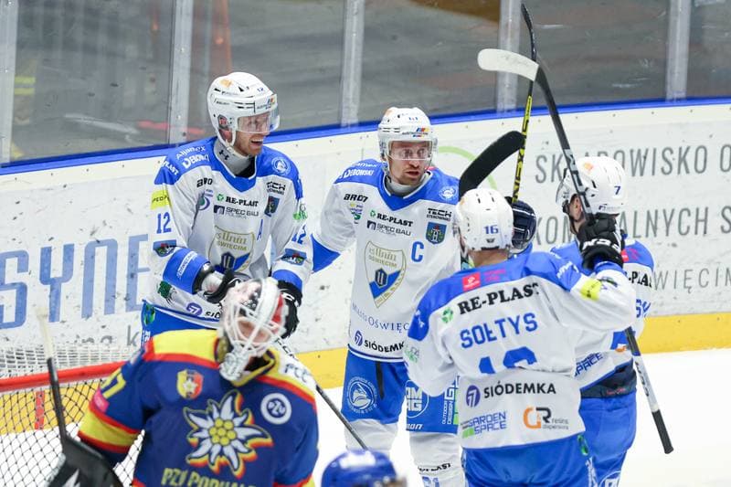 Ice Hockey. Tauron Hokej Liga. Re-Plast Unia Oswiecim - PZU Podhale Nowy Targ. 25.02.2024