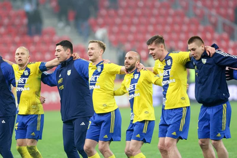 Football. Fortuna I Liga. GKS Tychy - Arka Gdynia. 01.03.2024