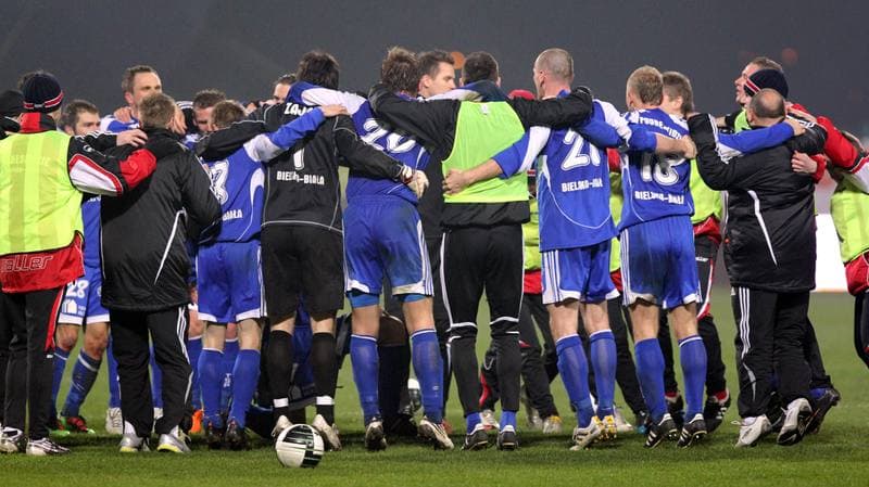 Football. Puchar Polski. Podbeskidzie Bielsko-Biala - Wisla Krakow. 16.03.2011