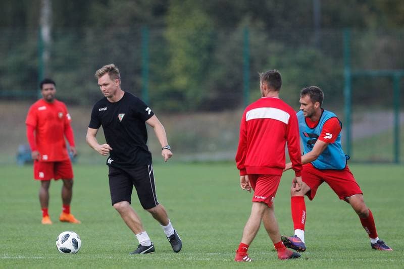 Football. Zaglebie Sosnowiec. Training. 06.09.2018