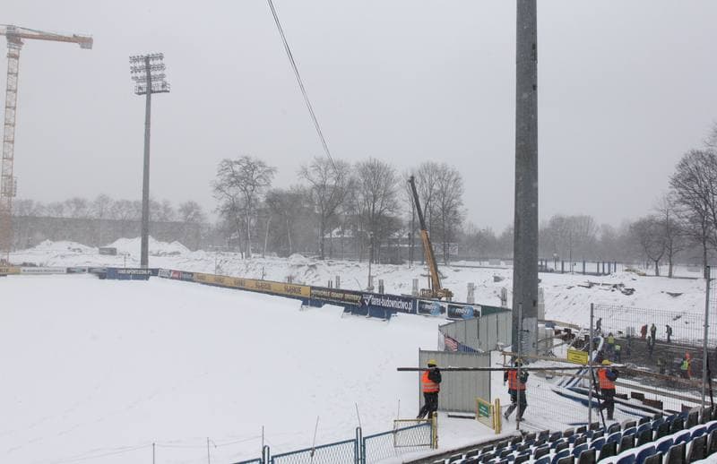 Football. Gornik Zabrze. Training. 15.02.2012
