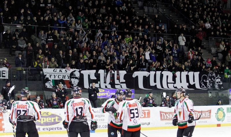 Ice Hockey. Polska Hokej Liga. GKS Tychy - Ciarko KH Sanok. 23.01.2015
